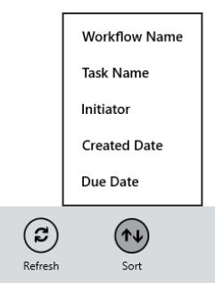 1 My Tasks When you first sign in and open the Nintex Mobile app, the My Tasks screen will display.