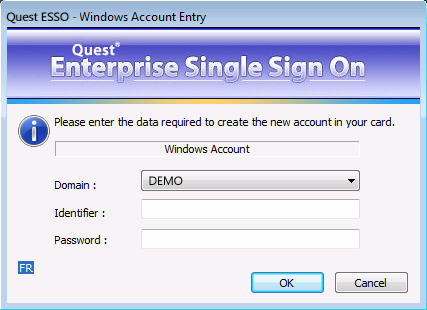 Quest Enterprise SSO 8.0.3 Advanced Login for Windows 3. Click the "Not assigned" smart card tile. The authentication screen appears. 4. Enter the PIN of your smart card and click.