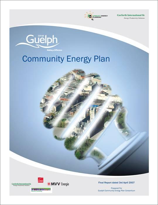 Guelph Community Energy Initiative (CEI) Goals for 2031 50% less energy use per