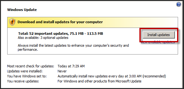 Page 17 of 243 You should now be back at the Windows Update page and an update scan should be running.