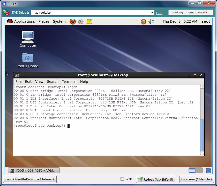 Figure 9. Linux Terminal Running the lspci Utility 6.