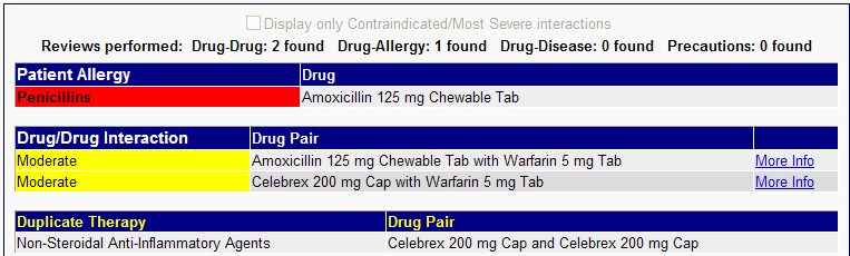 Implement Drug-Drug and Drug-Allergy Interaction Checks Drug-drug and drug-allergy interaction checks The EP has enabled this functionality for the entire EHR reporting period Drug-to-Drug and