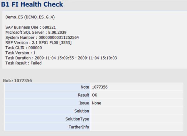 RSP Key Features Health Checks for Improved Process Performance Remote Support provides health checks on