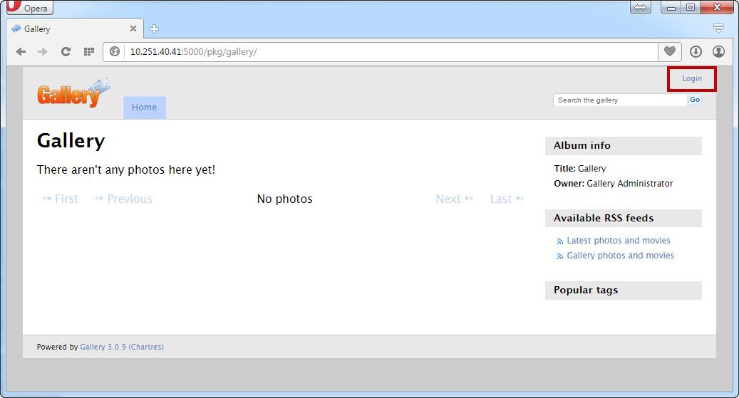 Application > Gallery to configure an account.