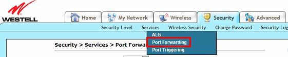 Name: A name whatever you want for port forwarding Start Port: the camera s port End Port: the camera s port Protocol: TCP IP Address: the camera s IP address Click Add Rule For Webtell Routers 1.