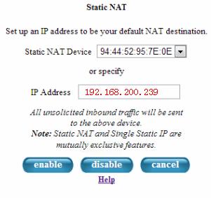 6. Enter the IP address of