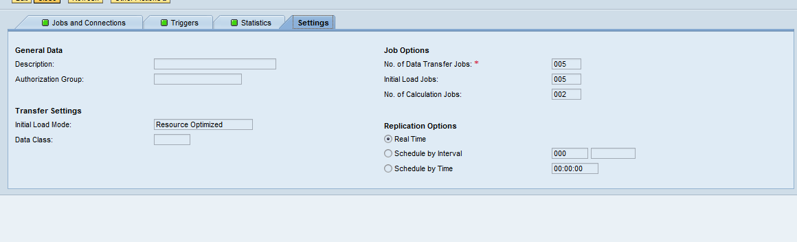 P a g e 15 Settings tab: Now you are almost ready to transfer the tables/data from non-sap system/sap system to SAP HANA.