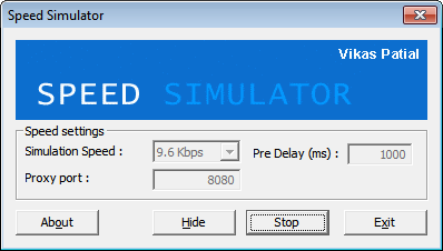 Internet Speed Simulation http://www.ngcoders.