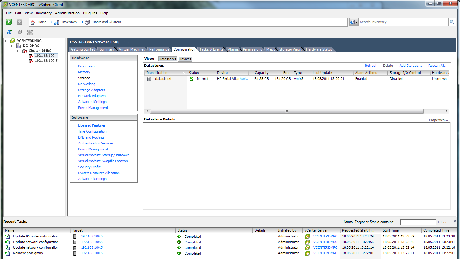 VMware for Bosch VMS Installing and configuring vsphere Client en 37 6. Right-click the storage adapter entry and click Manage Path. 7. In the Path Selection list, select Most Recently Used (VMware).