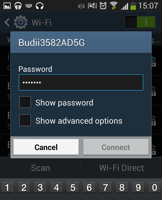 of your wireless network from the list. 4.