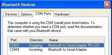Bluetooth MAC addresses : Bluetooth to Serial Adapter: 000272463b86 (in Master state). USB Bluetooth Dongle : 000a3aa09bad (in Master/Slave state). Step 1 : Please follow chapter 7.