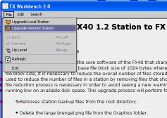Figure 8: Upgrade Station Wizard 5. Read the instructions. 6. Click File > Upgrade Remote Station. The platform login dialog box appears. Figure 9: Upgrade Remote Station Option 7.