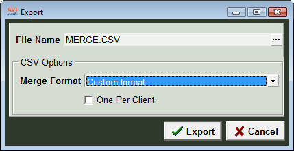 Export Option Before being able to export into Excel, the Excel program must be installed. This option is used to export the results of the information search to Excel as a CSV file.