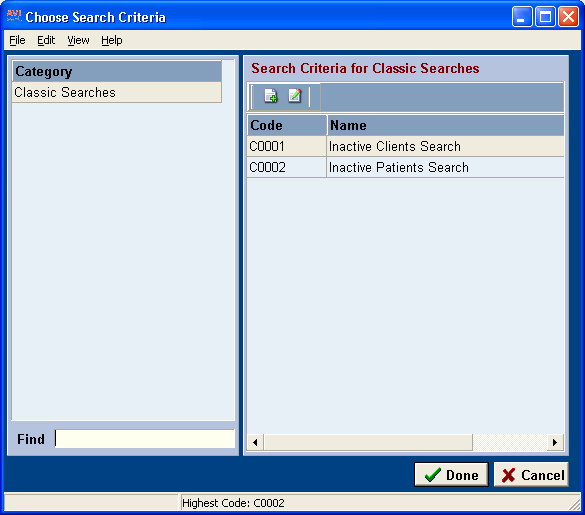 Getting Started The information search feature in AVImark allows the user to create and save queries to find specific information in the program. The Information Search in version 2010.