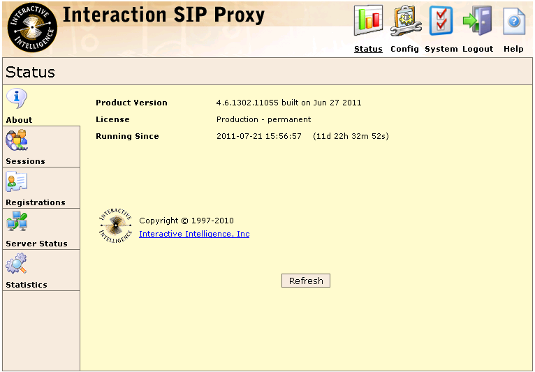 Interactive Intelligence SIP Proxy configuration