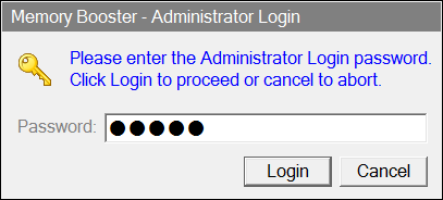 First you ll see the Title Screen. Click on the green Admin button. Enter the administrator s password when prompted.