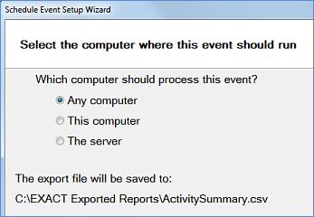 such as Microsoft Excel. To export a report to.