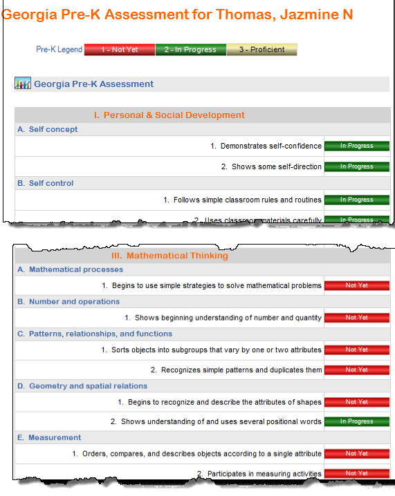 SLDS District/School Dashboard User Guide 56 Clicking on the Pre-K test result box will display the following test administration details: Summary of Assessment Data Locations in SLDS Administrative