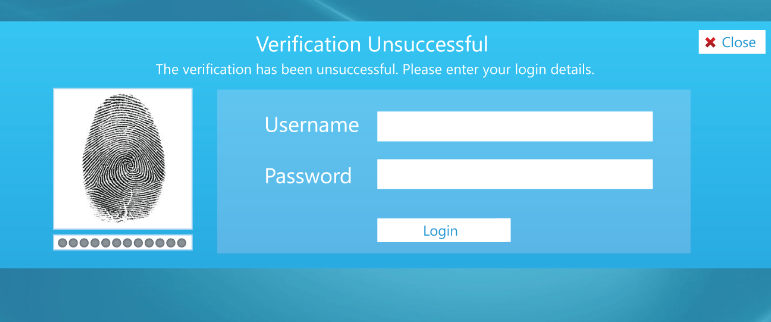 Follow the below instructions to enrol: Initially, place your finger on the scanner and enter your username and password when prompted If verification fails when using the Nurses Station terminal,