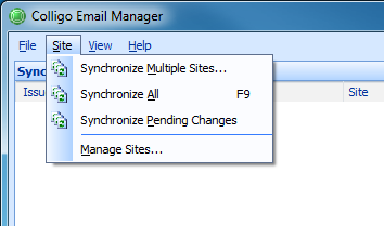 2. In the Synchronization section, choose your preferred options: Synchronize on startup: choose this option if you want your lists and libraries to synchronize every time Email Manager starts