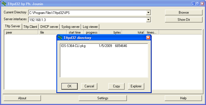 Step 3: Copy the signature package from the TFTP server to the router.