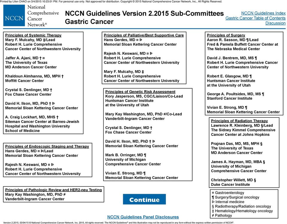 gastric cancer nccn guidelines 2021 vaccino papilloma virus gratuito campania