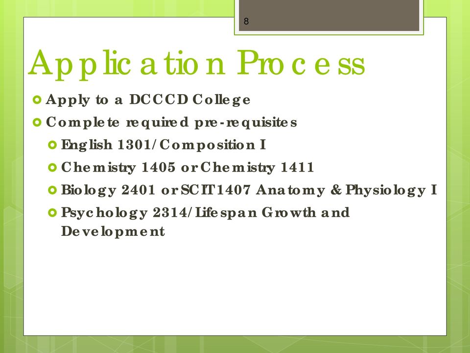 Chemistry 1405 or Chemistry 1411 Biology 2401 or SCIT 1407