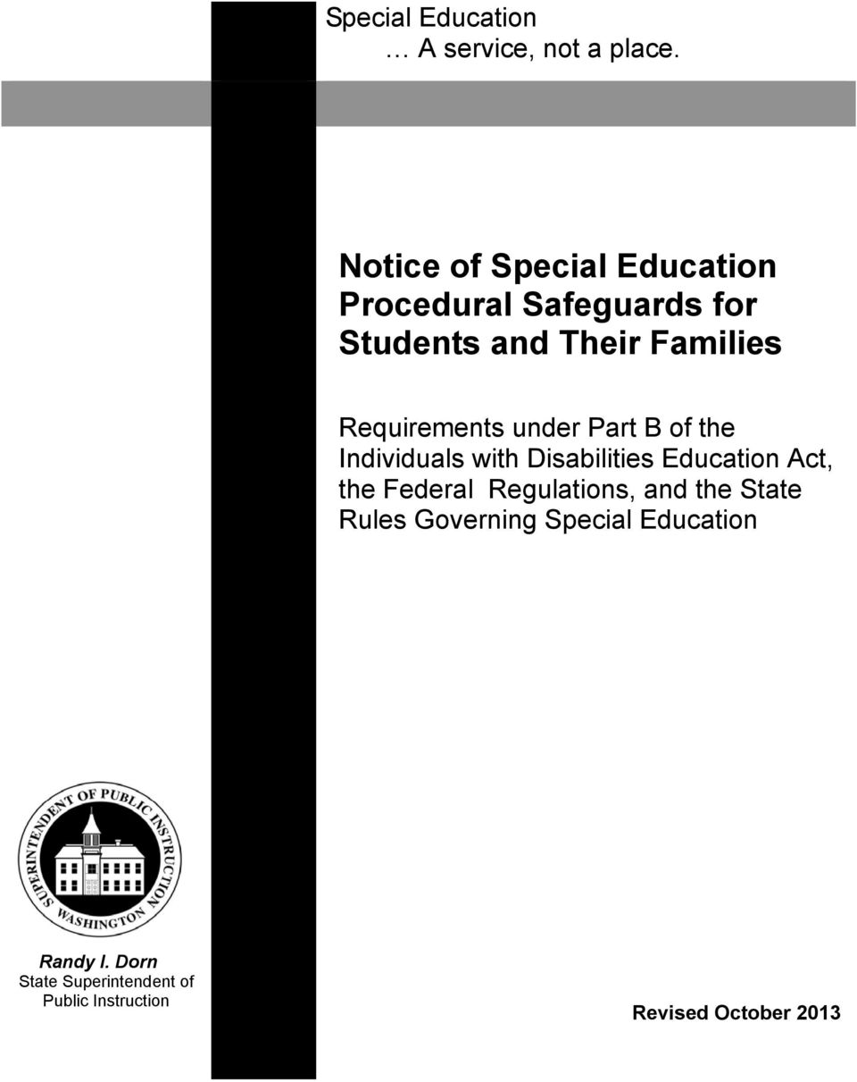Requirements under Part B of the Individuals with Disabilities Education Act, the