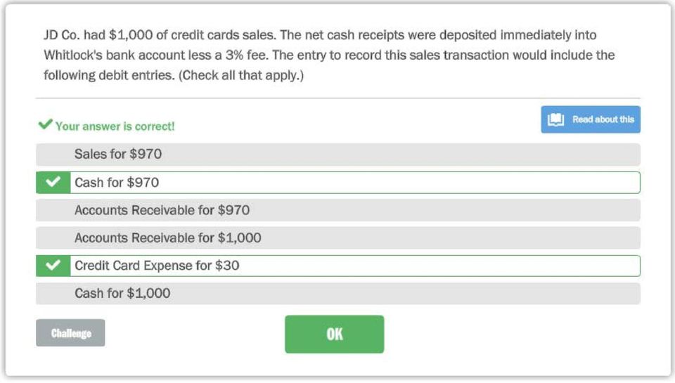 The entry to record this sales transaction would include the following debit entries. (Check all that apply.