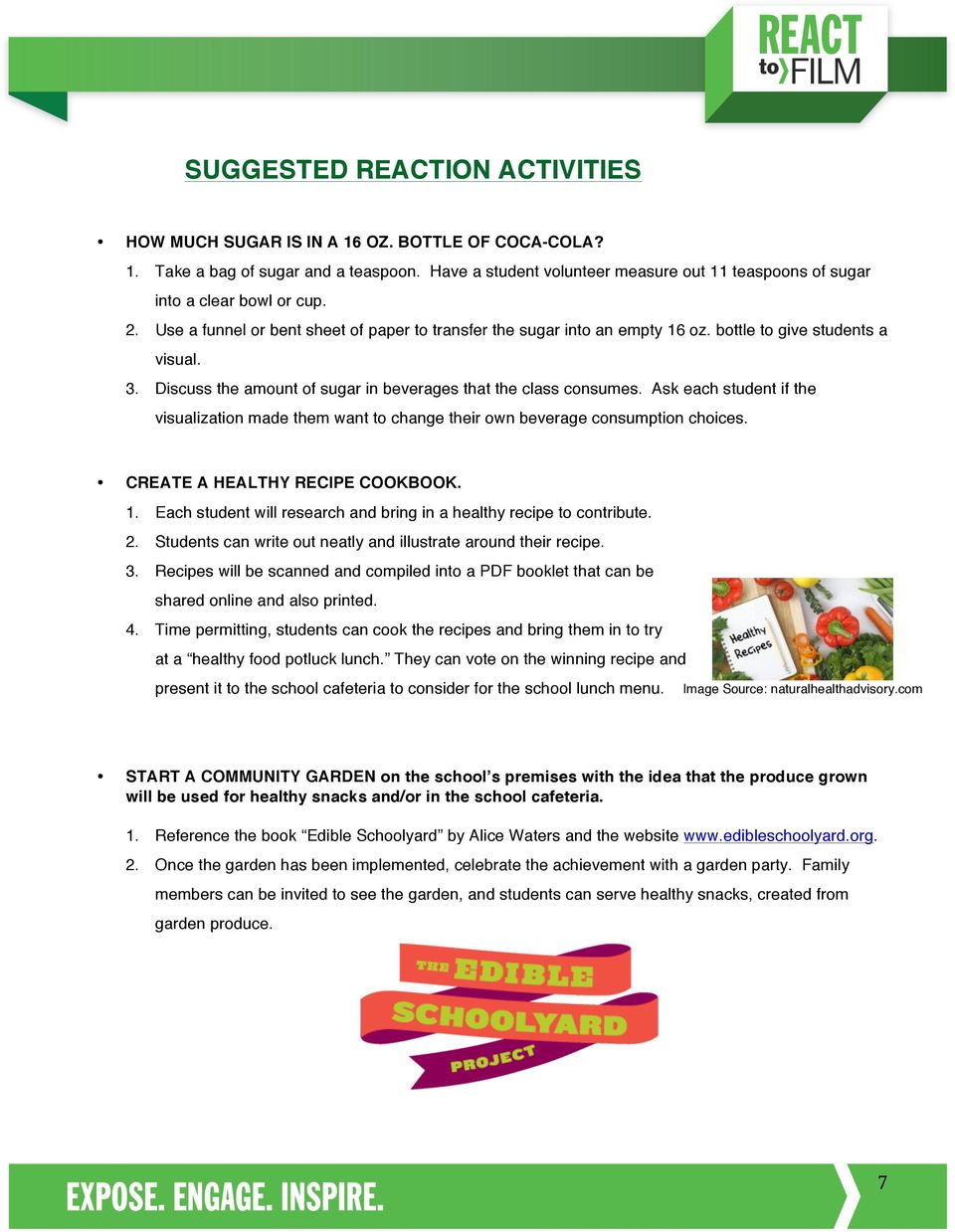React To Film Fed Up Educatorʼs Discussion Guide Pdf Free Download