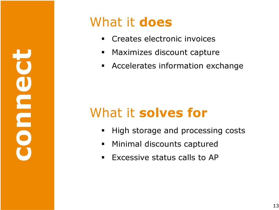 exchange What it solves for High storage and