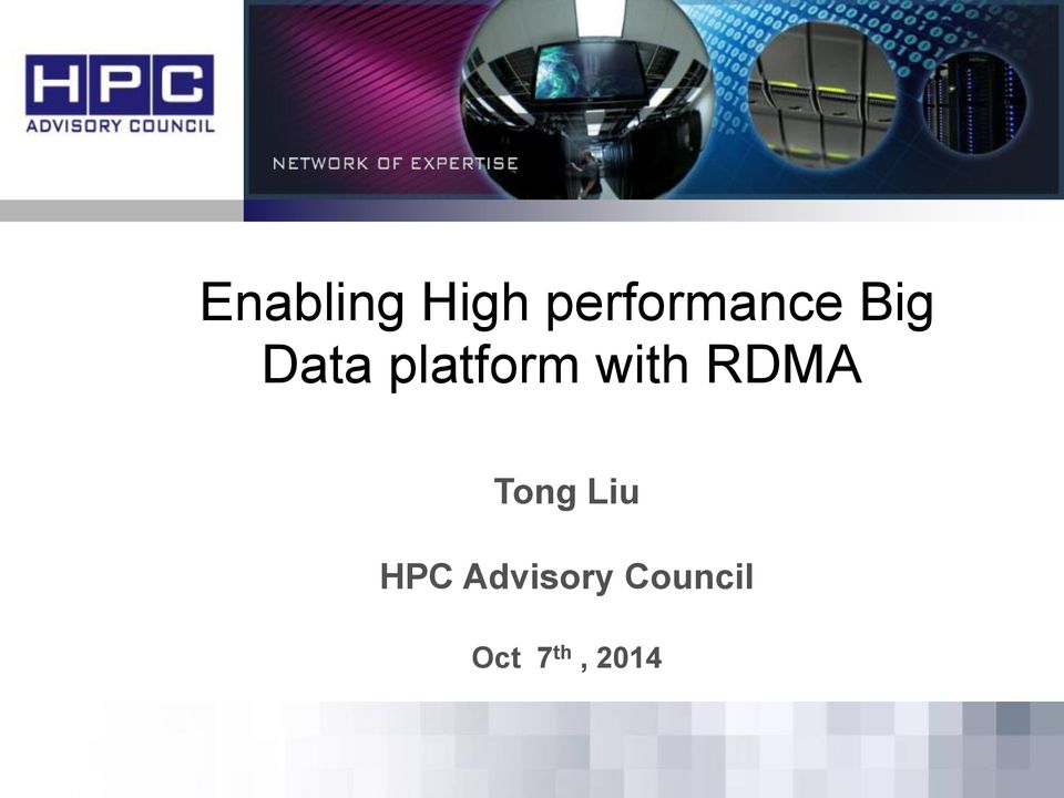 platform with RDMA Tong
