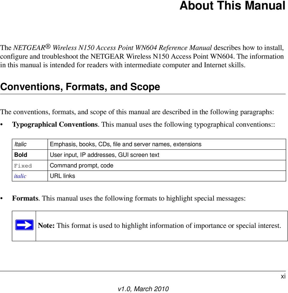 Conventions, Formats, and Scope The conventions, formats, and scope of this manual are described in the following paragraphs: Typographical Conventions.