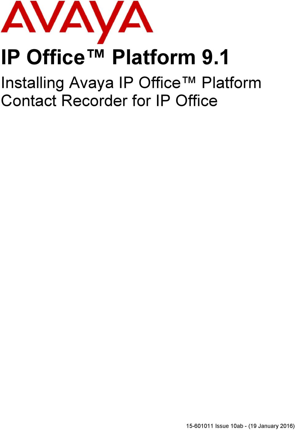 for IP Office 15-601011