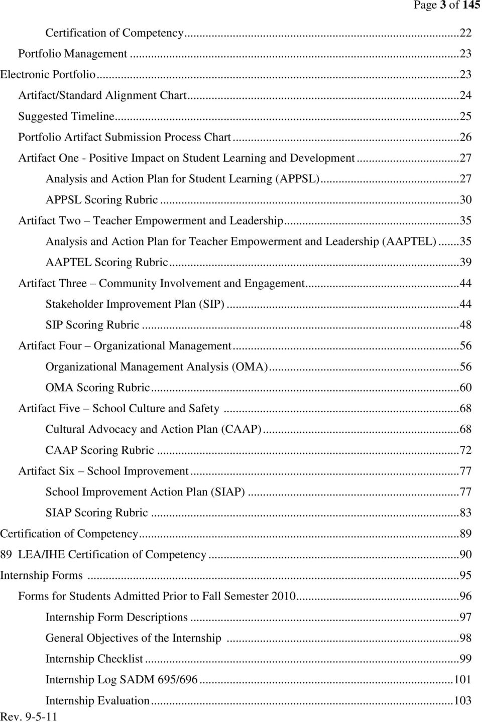 .. 27 APPSL Scoring Rubric... 30 Artifact Two Teacher Empowerment and Leadership... 35 Analysis and Action Plan for Teacher Empowerment and Leadership (AAPTEL)... 35 AAPTEL Scoring Rubric.