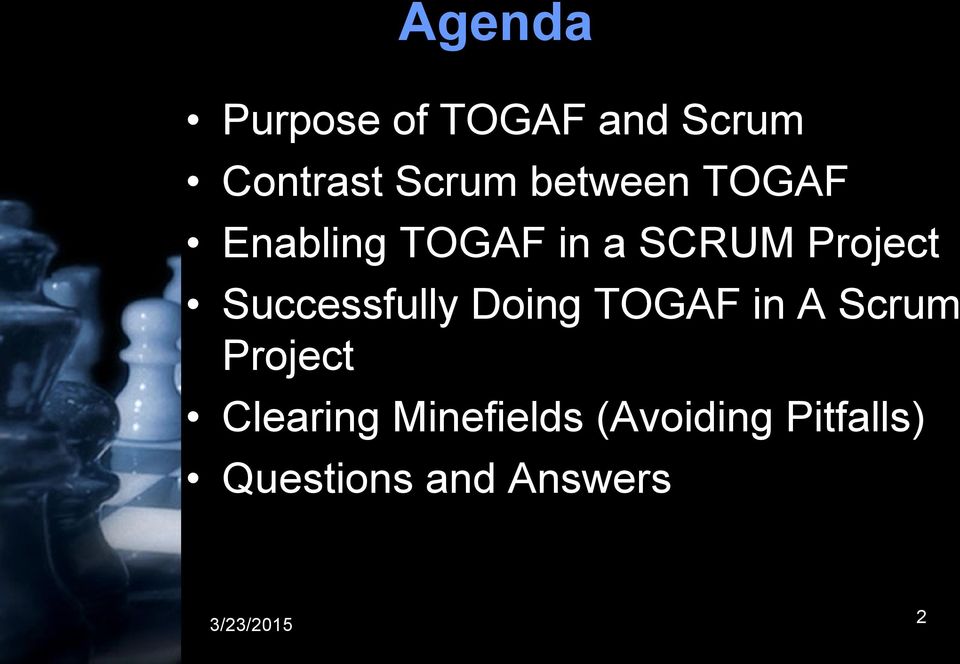 Successfully Doing TOGAF in A Scrum Project