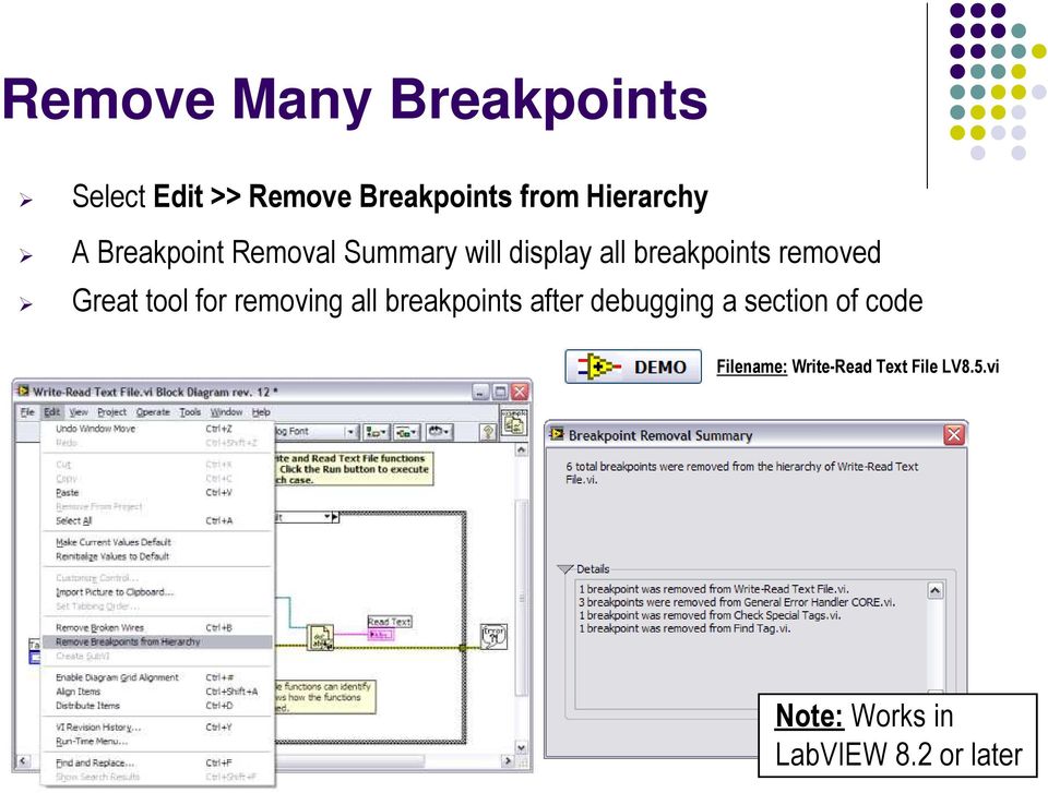 removed Great tool for removing all breakpoints after debugging a