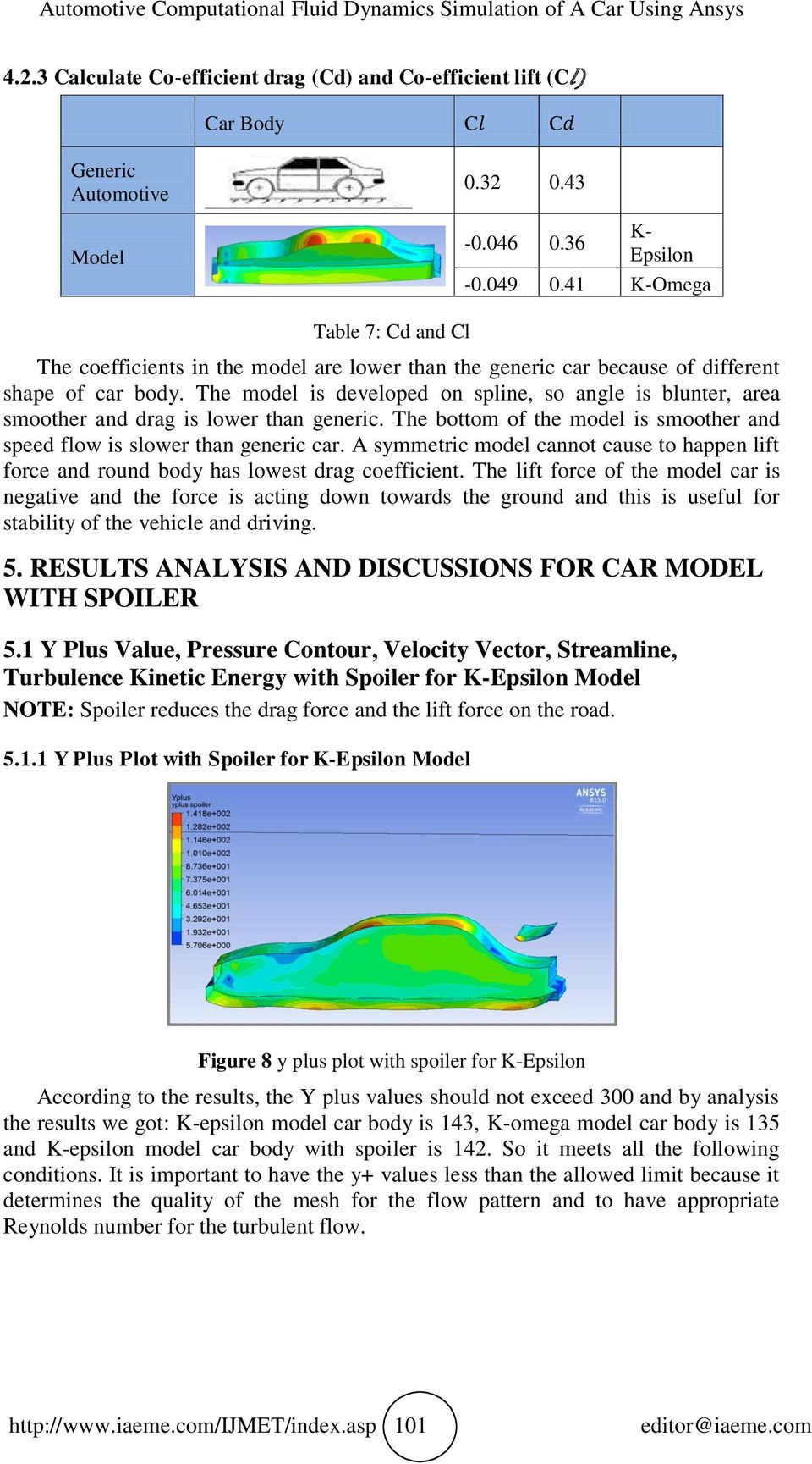 The model is developed on spline, so angle is blunter, area smoother and drag is lower than generic. The bottom of the model is smoother and speed flow is slower than generic car.