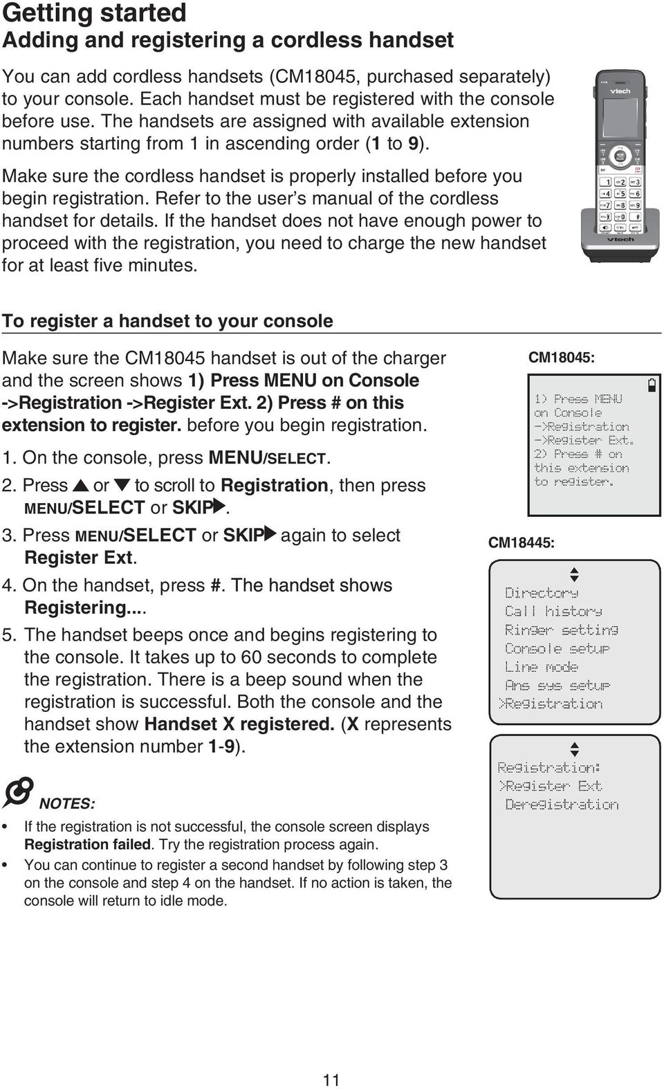 Refer to the user s manual of the cordless handset for details.