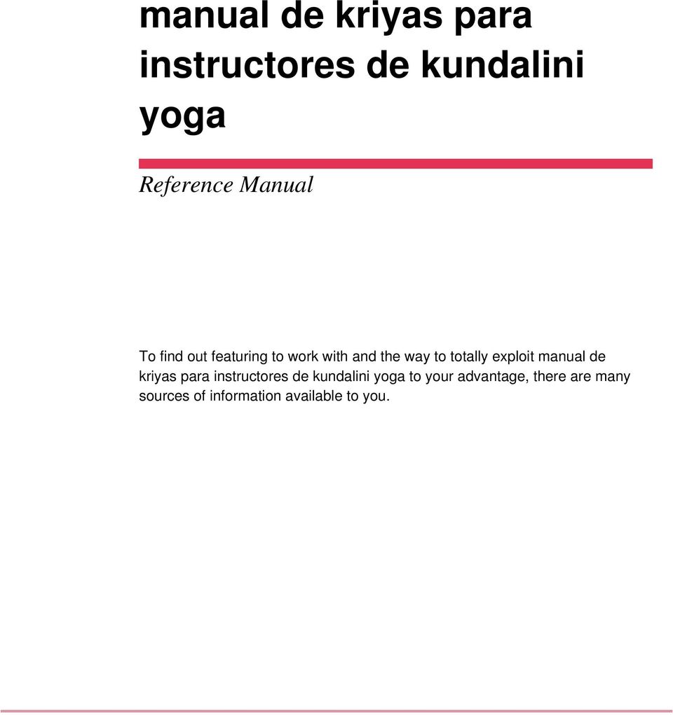 Pdf kundalini yoga übungen [PDF] KUNDALINI