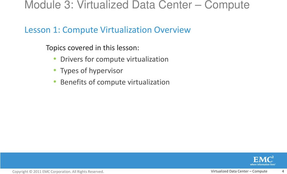 Drivers for compute virtualization Types of hypervisor