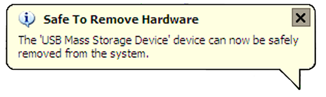 Removing Connected Drives WARNING! Do not remove a connected hard drive while the drive is in use. To prevent data loss or damage to the drive(s), please follow the instructions below.