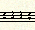 Rests Whole note = 4 beats Half note= 2