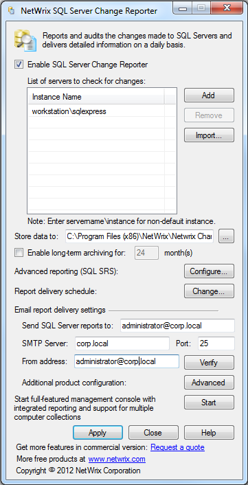 4. CONFIGURE NETWRIX CHANGE NOTIFIER FOR SQL SERVER After Netwrix Change Notifier for SQL Server has been installed, you need to enable and configure SQL Server audit. Procedure 3.