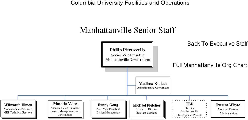 Columbia University Organizational Chart