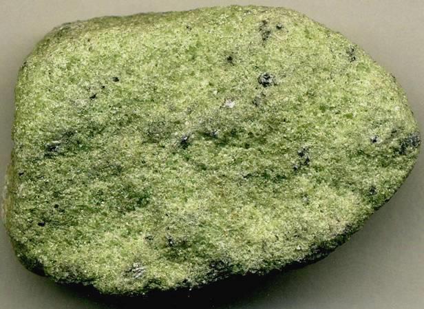 Sugar-like crystals Olivine Cleavage: Poor, in 2 directions at 90 o Colour: Pale green to yellow-brown-green Streak: white to yellow-ish Hardness: 6.