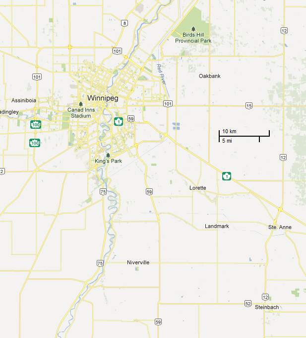 developments in the northwest. PTH 12 also provides an essential link to the Trans Canada Highway, and to the City of Winnipeg. Because of its strategic location between Winnipeg and the U.S.