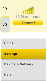 . Unless the Home menu is selected, a small network connection box is displayed.
