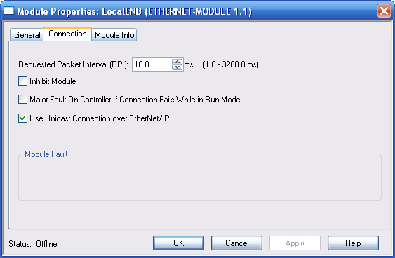 Document code: MN67595_ENG Revision 1.012 Pagina 23 di 27 2) Edit the settings of the new Generic Ethernet Module.