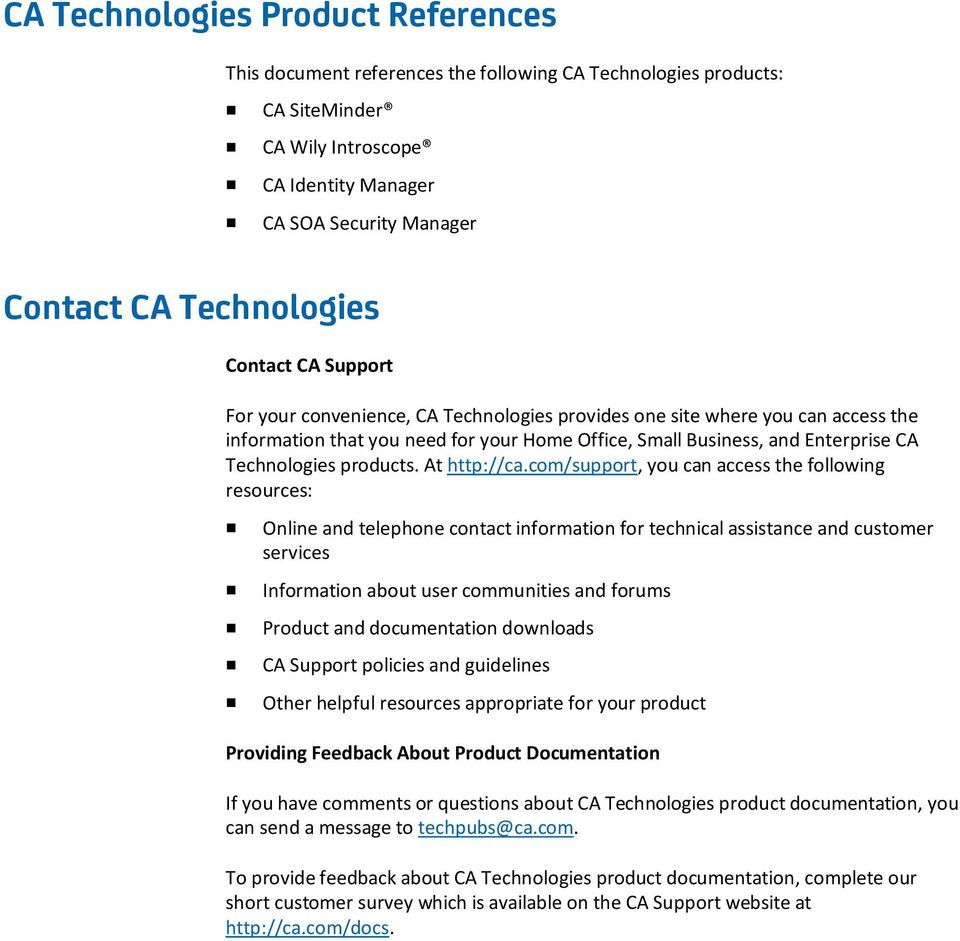 Technologies products. At http://ca.